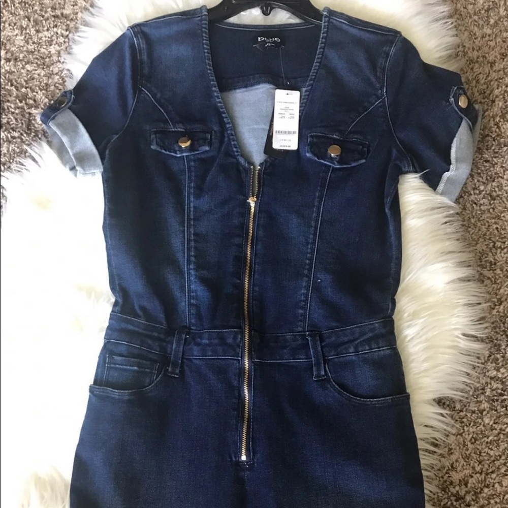Bebe Denim Romper